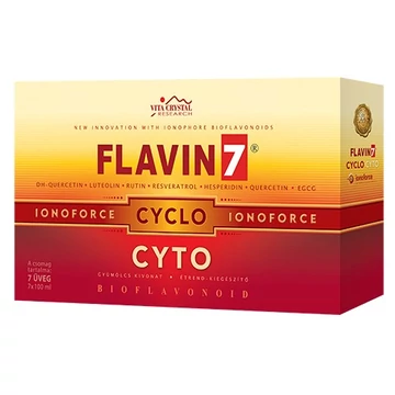 Törzsvásárlói regisztrációs csomag: minimum 1 doboz Flavin7 Cyclo Cyto ital 7x100 ml