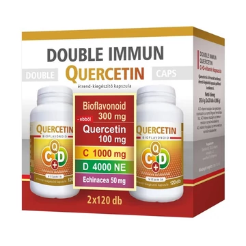 Double Immun Quercetin C+D vitamin Echinacea 2x120 kapszula