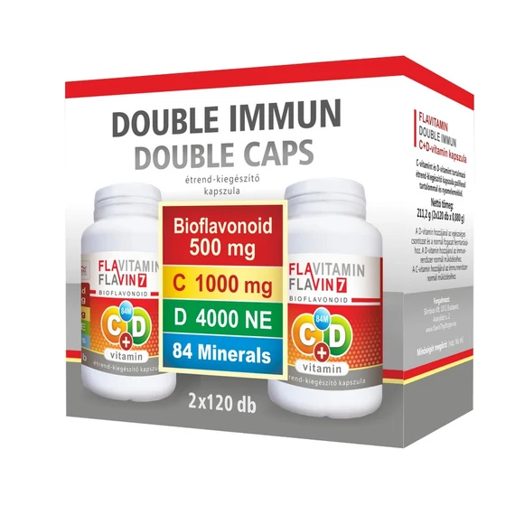 Flavitamin Double Immun C+D vitamin 2x120 kapszula